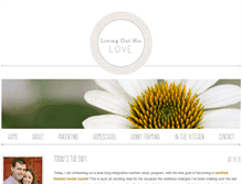 Tablet Screenshot of livingouthislove.com